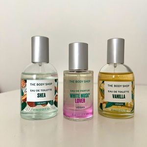 The Body Shop perfume bundle - Vanilla, Shea & White Musk Lover